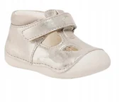 Półbuty damskie - Geox Tutim Półbuty Złote Dziecięce Skórzane 23 Jtd - miniaturka - grafika 1
