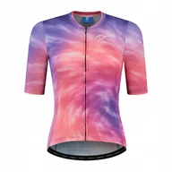 Koszulki i topy damskie - Rogelli Tie Dye - Modna, Damska Koszulka Rowerowa - miniaturka - grafika 1