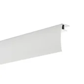 Akcesoria do wystroju okien - Osłona szyny sufitowej aluminiowej uniwersalnej 200 cm biała 50 mm Inspire - miniaturka - grafika 1