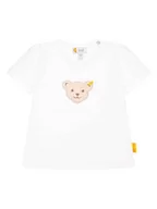 Kaftaniki dla niemowląt - Steiff Koszulka w kolorze białym - miniaturka - grafika 1