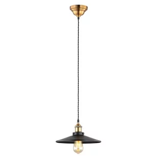 Italux Zwis klasyczny 1pł VERDA MDM-3458/1M BK+GD ITXMDM-3458/1M BK+GD - Lampy sufitowe - miniaturka - grafika 1