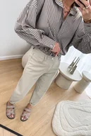 Spodnie damskie - Spodnie Beżowe Baggy - Clothstore - miniaturka - grafika 1