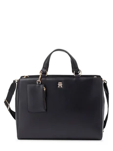 Tommy Hilfiger Damski shopper Kobiety Sztuczna skóra czarny jednolity, ONE SIZE - Torebki damskie - miniaturka - grafika 1