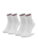 Skarpetki damskie - Tommy Hilfiger Zestaw 2 par niskich skarpet unisex 342025001 Biały - miniaturka - grafika 1