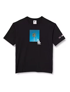 Champion T-shirt męski, Czarny La (Kk001), L - Koszulki męskie - miniaturka - grafika 1