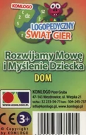 Gry karciane - Komlogo Komlogo, karty logopedyczne, Rozwijamy mowę i myślenie dziecka, Dom - miniaturka - grafika 1