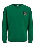 Bluzy męskie - Bestseller A/S Męska bluza Jcofilo Summer Sweat Crew Neck Bluza, biała, XL, biały - miniaturka - grafika 1