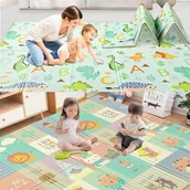 Maty piankowe - Piankowa Dwustronna Mata Edukacyjna XPE 200x150cm - miniaturka - grafika 1