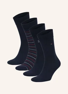 Tommy Hilfiger Skarpety, 4 Pary, Z Pudełkiem Prezentowym blau - Skarpetki damskie - miniaturka - grafika 1