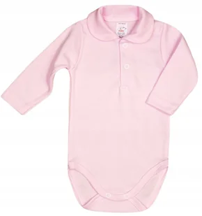 Body DR KOŁNIERZYK ZAOKRĄGLONY Eleganckie DLA DZIEWCZYNKI RÓŻ r 68 KLEKLE - Body dla niemowląt - miniaturka - grafika 1