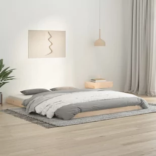 Lumarko Rama łóżka, 160x200 cm, lite drewno sosnowe - Łóżka - miniaturka - grafika 1