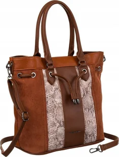 David Jones Torba damska ze skóry ekologicznej z motywem skóry węża - David Jones NoSize - Torebki damskie - miniaturka - grafika 1