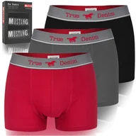 Majtki męskie - Mustang Bokserki Męskie Bawełniane 3 sztuki 4148 Rozmiar XL - miniaturka - grafika 1