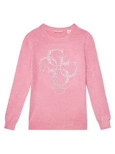Guess Sweter J5YR01 Z3FP0 Różowy Regular Fit - Swetry dla chłopców - miniaturka - grafika 1