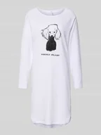 Bielizna nocna - Koszula nocna z nadrukiem z napisem model ‘Wohlfühlmomente’ - miniaturka - grafika 1