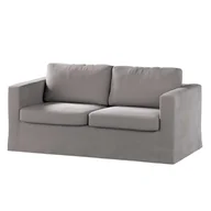 Pokrowce na meble - Dekoria pl pl Pokrowiec na sofę Karlstad 2-osobową nierozkładaną długi gołębi szary 165 x 89 x 64 cm Velvet 618-704-11 - miniaturka - grafika 1