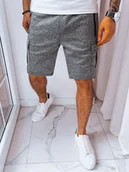 Spodenki męskie - Spodenki męskie dresowe bojówki ciemnoszare Dstreet SX2230-XXL - miniaturka - grafika 1
