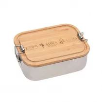 Lassig Lunchbox ze stali nierdzewnej z bambusową pokrywką Garden Explorer solution-bc-7425-0 - Lunch boxy - miniaturka - grafika 2