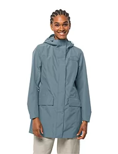 Płaszcze damskie - Jack Wolfskin Damski płaszcz Cape York Paradise Coat W, Citadel, L, Citadel, L - grafika 1