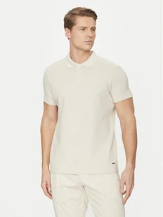 JOOP! Polo 10018924 30044673 Beżowy Regular Fit - Koszulki męskie - miniaturka - grafika 1