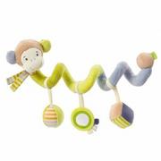 Zabawki interaktywne dla dzieci - BabyFehn Spirala interaktywna Małpka 30 cm - miniaturka - grafika 1