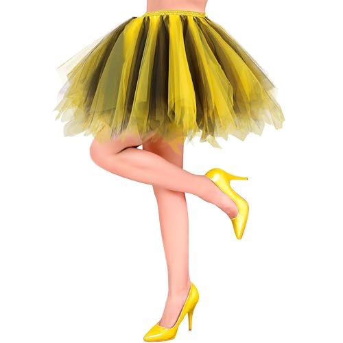 W WIDMANN MILANO Party Fashion – tutu dla dorosłych, wielowarstwowa spódnica z tiulu, do kostiumów, na karnawał, festiwale, Halloween