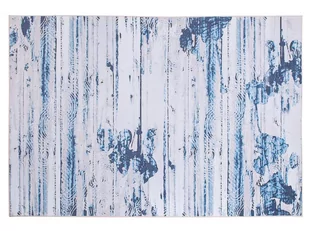 Beliani Dywan niebieski 140 x 200 cm krótkowłosy BURDUR - Dywany - miniaturka - grafika 1