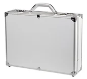 Walizki - Alumaxx Attaché OCTAN, aluminiowa walizka na dokumenty z aluminium, srebrna walizka biznesowa, 46 cm - miniaturka - grafika 1