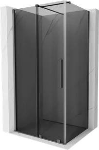 Mexen Velar kabina prysznicowa rozsuwana 100x80 cm, grafit, gun metal - 871-100-080-41-95 - Kabiny prysznicowe - miniaturka - grafika 1