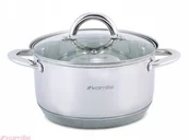 Garnki - Kamille Garnek ze stali nierdzewnej ze szklaną pokrywką 3,4L 5773 - miniaturka - grafika 1