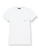 Koszulki męskie - Emporio Armani Męski T-shirt z logo Crew Neck Shiny, biały, M - miniaturka - grafika 1