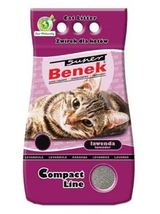 Certech BENEK COMPACT ZAPACHOWY LAWENDA 5 l - Żwirek dla kotów - miniaturka - grafika 1