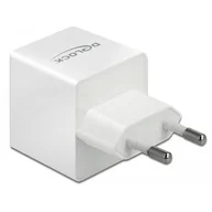 Ładowarki do telefonów - Delock Ładowarka Ładowarka sieciowa 1xUSB C F 3A 100-240V 40 W biała 41446 - miniaturka - grafika 1