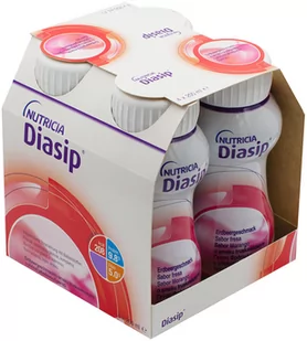 N.V.Nutricia Diasip o smaku truskawkowy płyn odżywczy 4x200ml - Żywienie medyczne - miniaturka - grafika 1