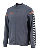 Kurtki i płaszcze dla chłopców - hummel hummel Kurtka chłopięca Auth Charge Poly Zip Jacket niebieski Ombre Blue/Nasturtium S 033401-8730 - miniaturka - grafika 1
