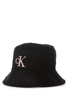Czapki damskie - Calvin Klein Jeans - Damski bucket hat, czarny - grafika 1