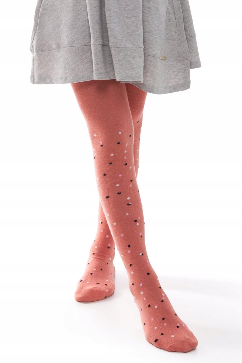 Rajstopy Bawełniane Dziewczęce Kropeczki 80/86