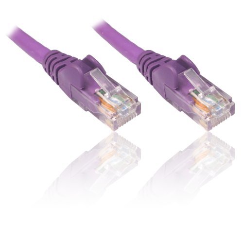 PremiumCord Kabel sieciowy, Ethernet, LAN & Patch kabel CAT5e, UTP, szybko elastyczny i wytrzymały kabel RJ45 1 Gbit/S, AWG 26/7, kabel miedziany 100% Cu, fioletowy, 10 m