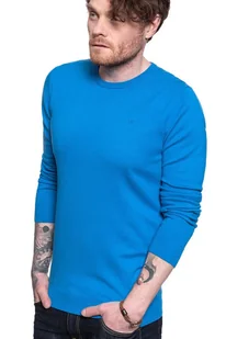 Męski Sweter Wrangler Crew Knit Directoire Blue W8A0Pdxkl-M - Swetry męskie - miniaturka - grafika 1