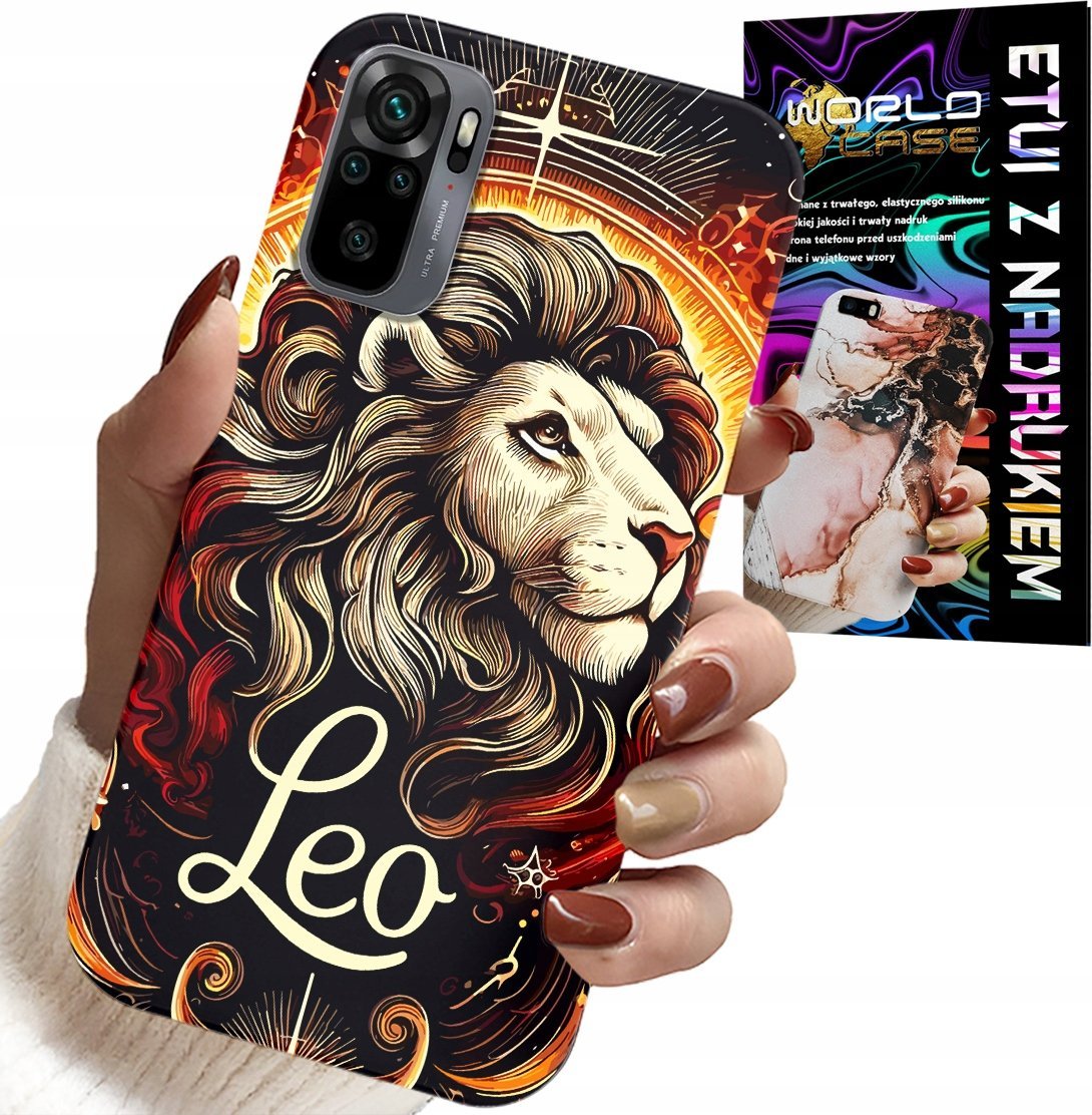ETUI DO XIAOMI NOTE 10 / 10S - LEW, ZNAK ZODIAKU ASTRONOMIA, CASE + SZKŁO