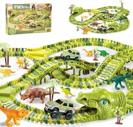Klocki - Triton MEGA TOR WYŚCIGOWY DINOZAUR PARK MAGIC TRACK 270el - miniaturka - grafika 1