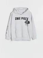 Bluzy dla chłopców - Reserved - Bluza oversize One Piece - jasnoszary - miniaturka - grafika 1