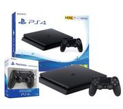 Konsole Playstation - Sony PlayStation 4 Slim 500GB + dodatkowy pad czarny - miniaturka - grafika 1