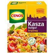 Kasza - Kasza Bulgur Brązowy 3 X 100 G Cenos - miniaturka - grafika 1