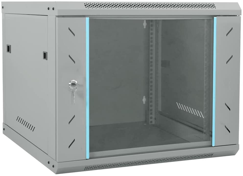 vidaXL Szafa sieciowa z przechowywaniem Szary 60 x 60 x 50 cm Stal 42017639