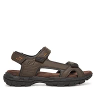 Sandały męskie - Sandały Skechers Garver-Louden 64487/BRN Brązowy - miniaturka - grafika 1