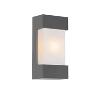 Lampy ogrodowe - QAZQA Nowoczesny kinkiet zewnętrzny ciemnoszary IP44 - Tide - miniaturka - grafika 1