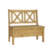 Ławki do przedpokoju - Ławka 120 Drewniana Sosnowa Classic Wood Mebel Bos - miniaturka - grafika 1