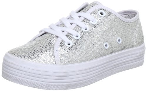 S.Oliver Casual 5-5-43214-30 dziewczęce sneakersy, srebrny - Srebrny brokat 942-32 EU