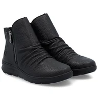 Botki damskie - Botki damskie wodoodporne Rieker Z0056-00 BLACK R.37 - miniaturka - grafika 1